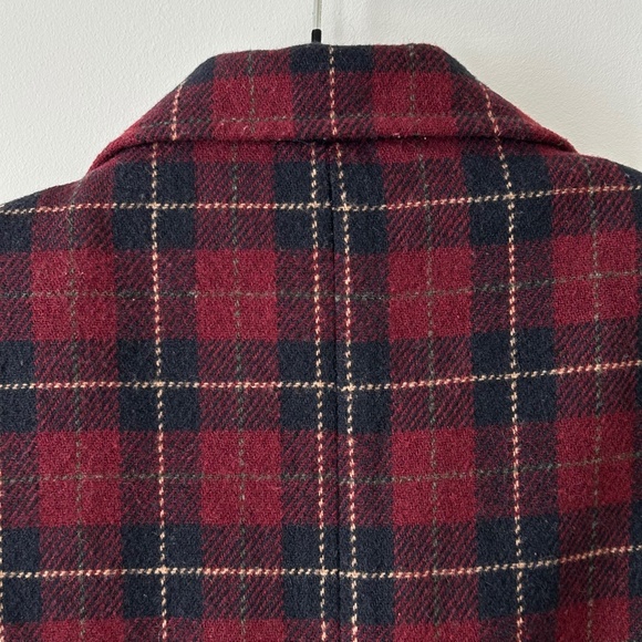 Vintage White Stag Plaid Wool Blazer - Picture 12 of 16